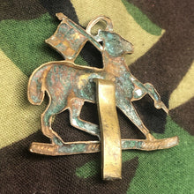 Load image into Gallery viewer, Original WW2 British Army Cap Badge - Queen's Royal West Surrey - The Militaria Shop