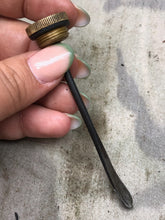 Load image into Gallery viewer, Original WW1 British Army SMLE Enfield Brass Oil Bottle - EFD Marked - The Militaria Shop