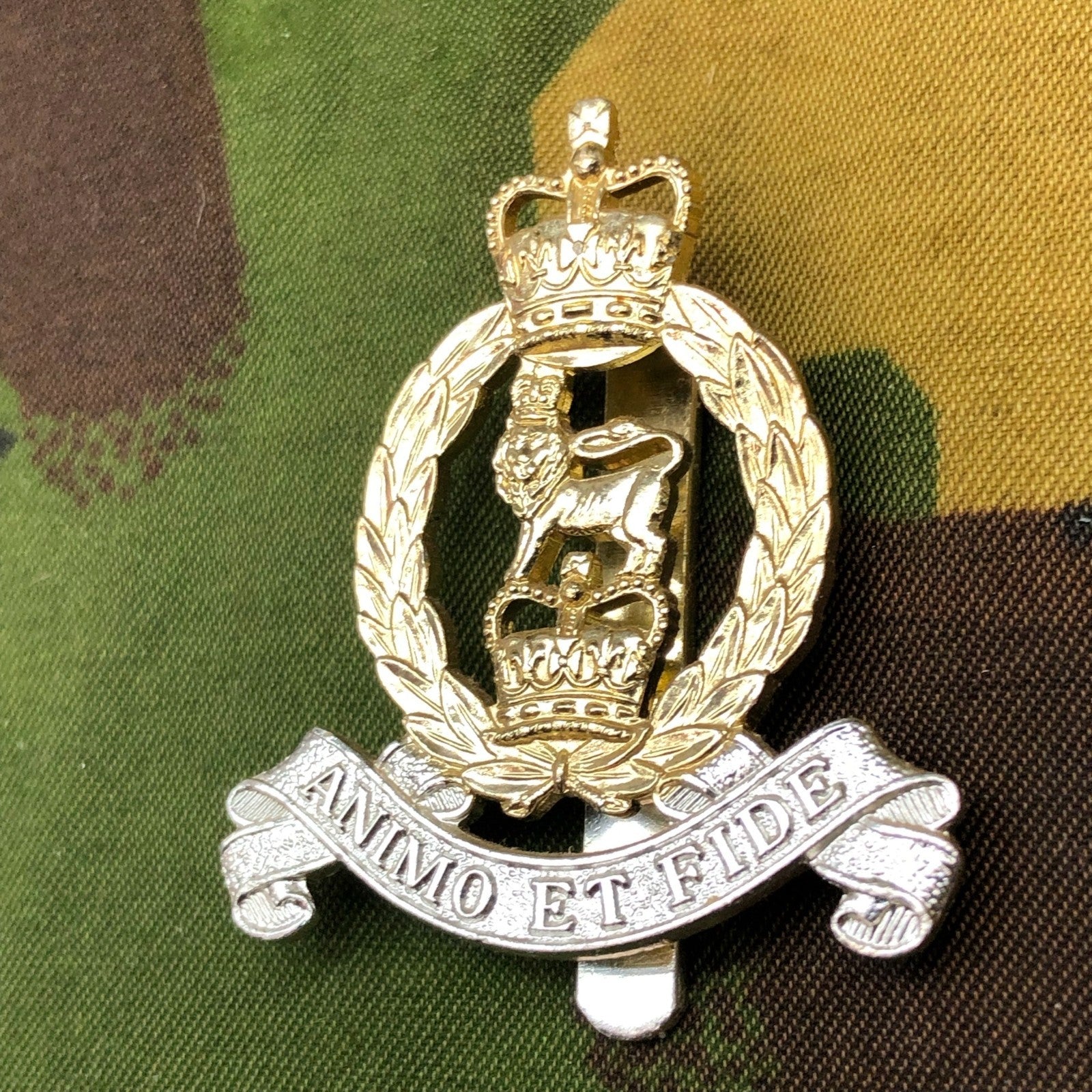 Original British Staybrite Army Cap Badge - Adjutant General's Corps - The Militaria Shop