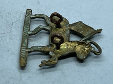 Load image into Gallery viewer, Original WW1 / WW2 British Army Queens Royal West Surrey Regiment Collar Badge - The Militaria Shop