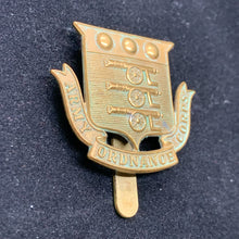 Load image into Gallery viewer, Original WW1 British Army Cap Badge - Army Ordnance Corps AOC - The Militaria Shop