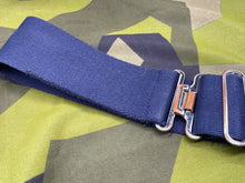 Charger l'image dans la galerie, Original British Royal Navy Blue Canvas Stable Belt - Approx 34" Waist - The Militaria Shop