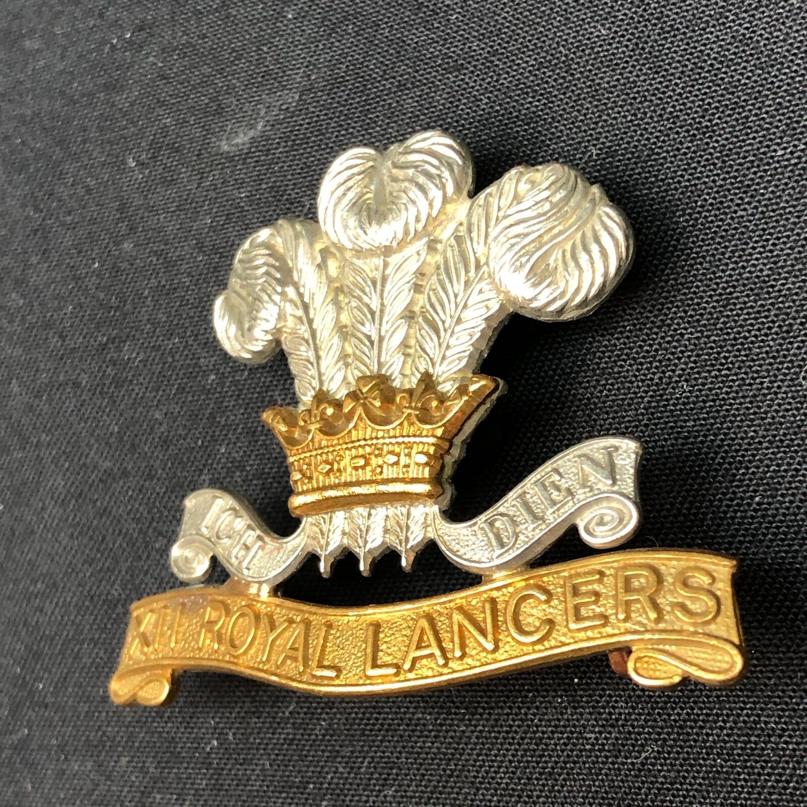 Original WW1 British Army Cap Badge - 12th Royal Lancers Cap Badge - The Militaria Shop