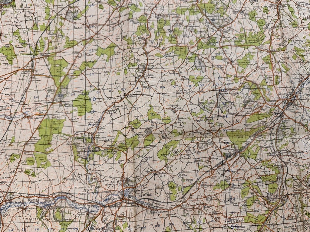 Original WW2 British Army GSGS OS Map of England - Winchester - The Militaria Shop