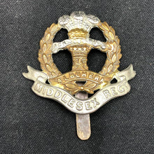 Load image into Gallery viewer, Original WW1 British Army Cap Badge - Middlesex Regiment - The Militaria Shop