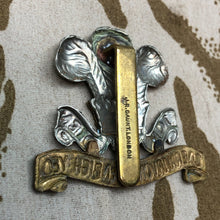 Load image into Gallery viewer, Original WW1 British Army Cap Badge - Caernarvon & Denbigh Yeomanry - The Militaria Shop