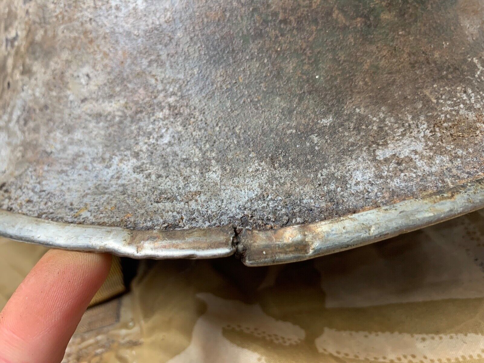 WW2 Mk3 High Rivet Turtle - British / Canadian Army Helmet - Nice Original - The Militaria Shop