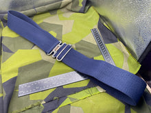 Load image into Gallery viewer, Original British Royal Navy Blue Canvas Stable Belt - Approx 46" Waist - The Militaria Shop