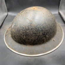 Charger l'image dans la galerie, Original WW2 British Home Front Black Civil Defence Helmet - The Militaria Shop