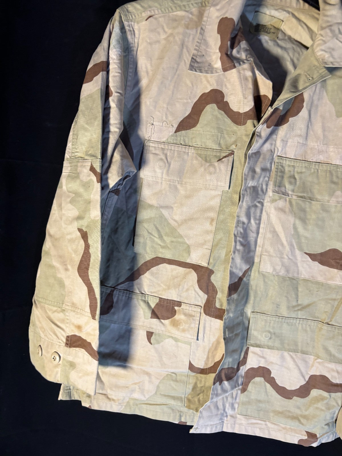 Gulf War US Army DCU Camouflaged Combat Field Coat/Jacket - Small/Short - The Militaria Shop