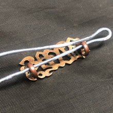 Load image into Gallery viewer, Original WW1 British Army BAYS Queen's Dragoon Guards Brass Shoulder Title - The Militaria Shop