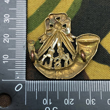 Load image into Gallery viewer, Original WW1 British Army Collar Badge - King's Shropshire Light Infantry KSLI - The Militaria Shop