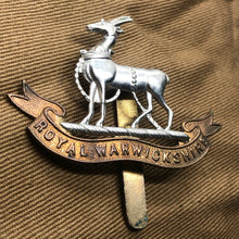 Load image into Gallery viewer, Genuine British Army Cap Badge - Royal Warwickshire Regiment - The Militaria Shop