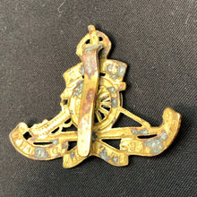 Load image into Gallery viewer, Original WW1 British Army Regimental Cap Badge - Royal Artillery - The Militaria Shop