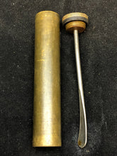Load image into Gallery viewer, Original WW1 British Army SMLE Enfield Brass Oil Bottle - J.J.B Maker Marked - The Militaria Shop