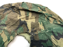 Load image into Gallery viewer, Original US Army Vietnam War Era M1 Camo Helmet Cover - Local Find - Combat Worn - The Militaria Shop