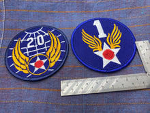 Load image into Gallery viewer, Pair of Reproduction / Modern United States Air Force Shoulder Badges 20th & 1st - The Militaria Shop