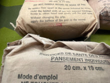 Load image into Gallery viewer, 4 x Original United Nations Individual Field Dressings French & English Wording - The Militaria Shop