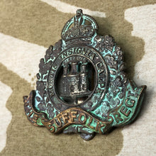 Load image into Gallery viewer, Genuine British Army Cap Badge - Suffolk Regiment - The Militaria Shop