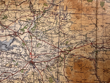 Load image into Gallery viewer, Original WW2 British Army RAF Navy Base Map of England - The Border of Scotland - The Militaria Shop