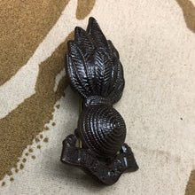 Load image into Gallery viewer, Original British Army WW1 / WW2 Royal Engineers Officer's Bronze Cap Badge - The Militaria Shop