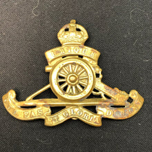 Load image into Gallery viewer, Original WW1 British Army Regimental Cap Badge - Royal Artillery - The Militaria Shop