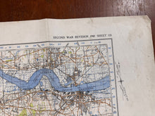 Load image into Gallery viewer, Original WW2 British Army GSGS OS Map of Great Britain - S.E London & Sevenoaks - The Militaria Shop