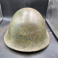 Load image into Gallery viewer, Original British/Canadian Army WW2 Mk3 Turtle High Rivet Combat Steel Helmet - The Militaria Shop