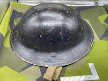 Load image into Gallery viewer, Original WW2 British / African Army Issue Brodie Combat Helmet with Liner - The Militaria Shop