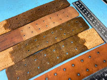 Lade das Bild in den Galerie-Viewer, WW2 German Army belt leather fastening strip. Black Leather Reproduction - The Militaria Shop