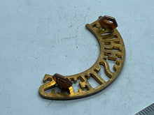 Load image into Gallery viewer, Original WW1 British Army Foresters Regiment Shoulder Title - The Militaria Shop