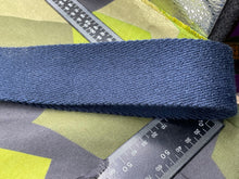 Load image into Gallery viewer, Original British Royal Navy Blue Canvas Stable Belt - Approx 46" Waist - The Militaria Shop