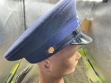 Load image into Gallery viewer, Original British Army Royal Dragoon Guards Peaked Cap - Size 58cm - The Militaria Shop