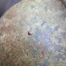 Load image into Gallery viewer, Original British/Canadian Army WW2 Mk3 Turtle High Rivet Combat Steel Helmet - The Militaria Shop