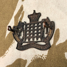 Load image into Gallery viewer, Original WW1 British Army Cap Badge - Royal Gloucestershire Hussars - The Militaria Shop