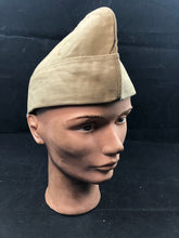 Load image into Gallery viewer, Original WW2 US Army Issue Garrison Cap / Side Cap - Size Aprox 55cm - The Militaria Shop