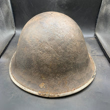 Load image into Gallery viewer, Original British/Canadian Army WW2 Mk3 Turtle High Rivet Combat Steel Helmet - The Militaria Shop
