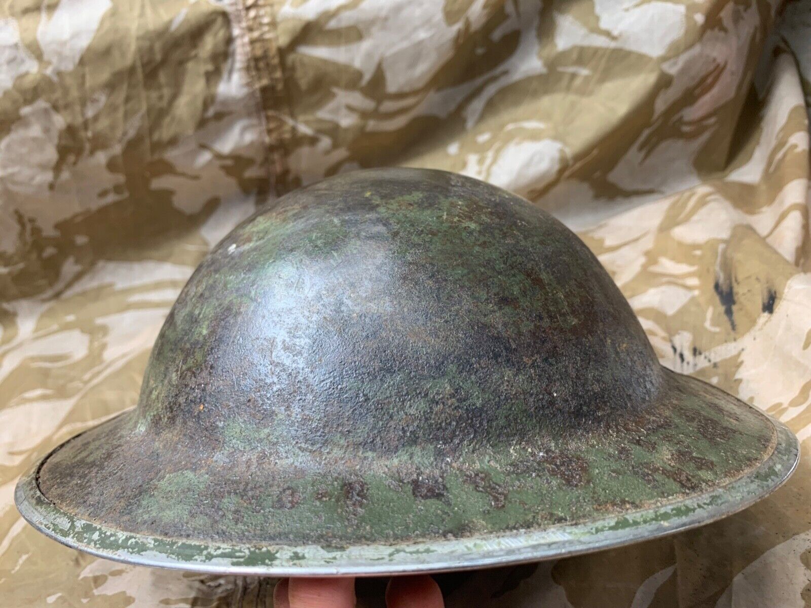 Original WW2 South African Army Mk2 Brodie Helmet - British Style Combat Helmet - The Militaria Shop