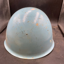 Load image into Gallery viewer, Original Cold War era Czech Army VZ 53-80 Type United Nations UN Blue Helmet - The Militaria Shop