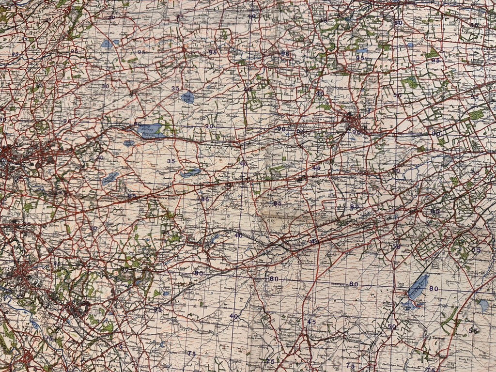 Original WW2 British Army GSGS Map of Scotland - Falkirk & Motherwell - The Militaria Shop