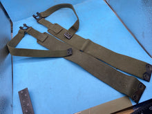 Load image into Gallery viewer, Original Pair of British Army 37 Pattern Khaki Canvas L-Straps - The Militaria Shop