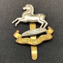 Load image into Gallery viewer, Original British Army WW1 / WW2 The Kings Liverpool Regiment Cap Badge - The Militaria Shop