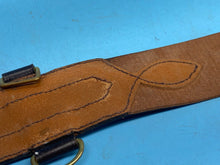 Load image into Gallery viewer, Original British Army Officer's Sam Browne Leather Belt - Approx 36" Waist - The Militaria Shop