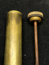 Load image into Gallery viewer, Original WW1 British Army SMLE Enfield Brass Oil Bottle - H.J&S Maker Marked - The Militaria Shop