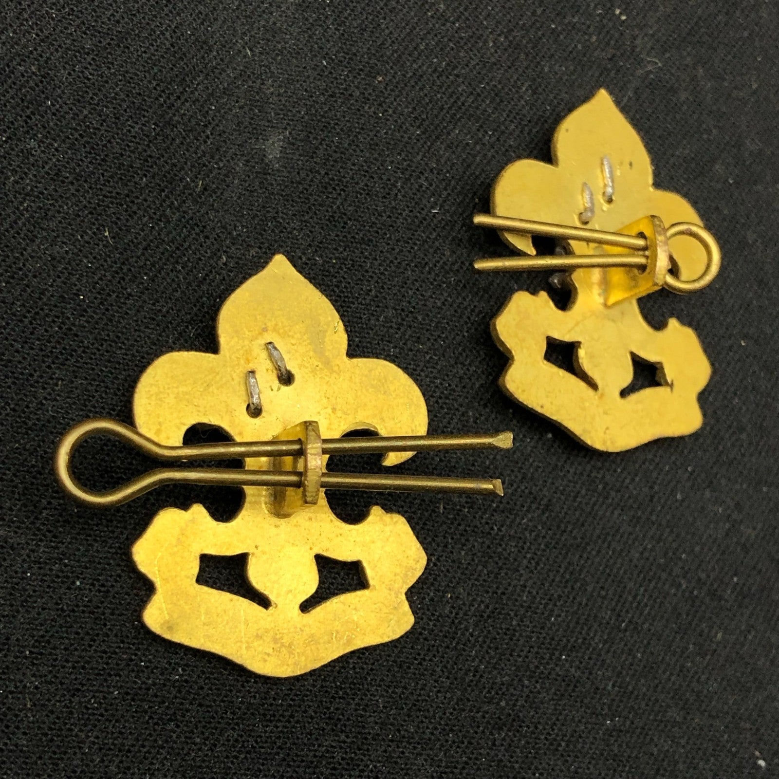 Original British Collar Badge Pair - King's Regiment - The Militaria Shop