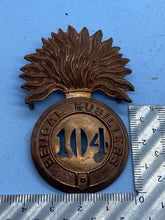 Load image into Gallery viewer, British Army / Indian Army Victorian 104th Bengal Fusiliers Glengarry Badge - The Militaria Shop