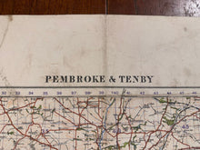 Load image into Gallery viewer, Original WW2 British Army GSGS OS Map of Great Britain - Pembroke & Tenby - The Militaria Shop