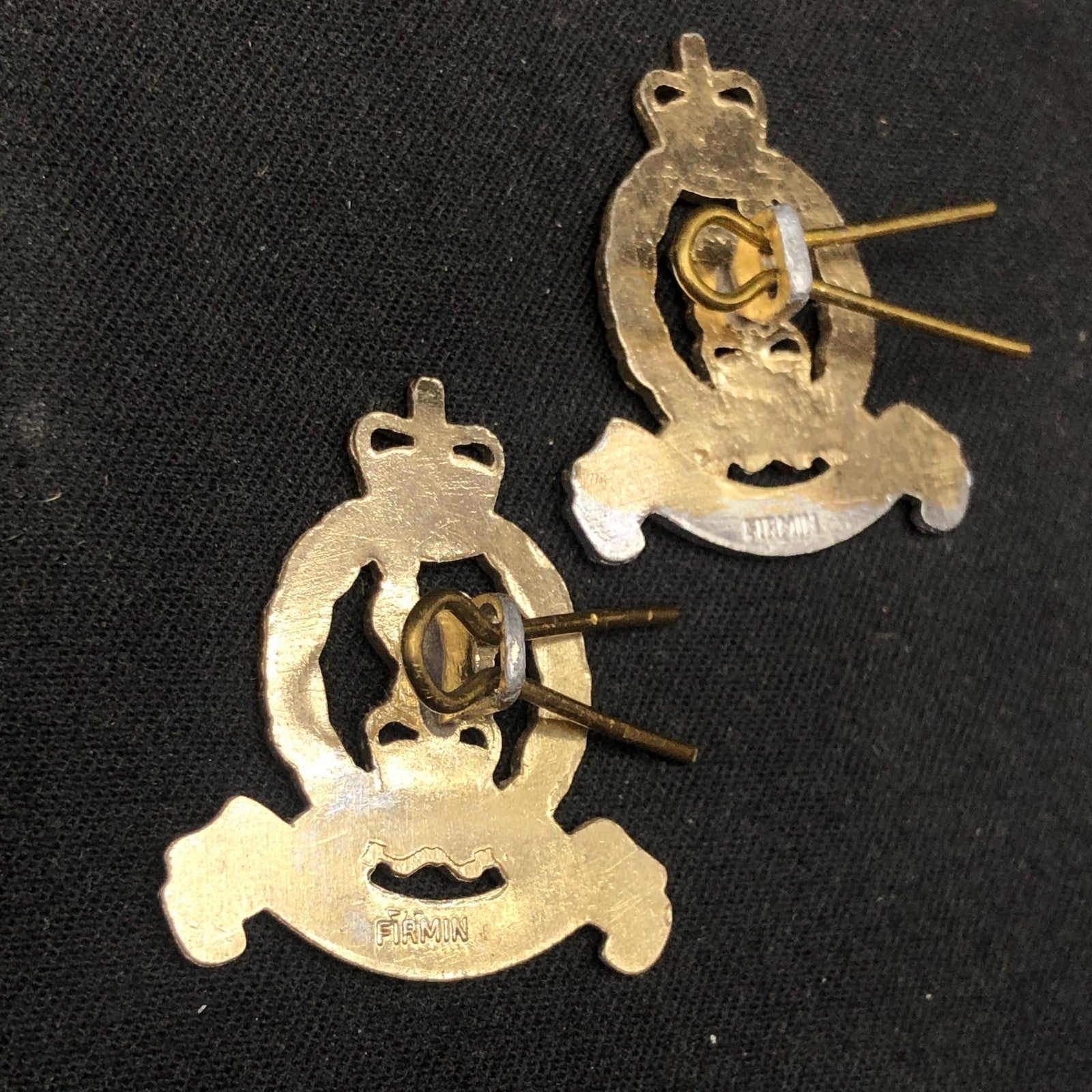 Original British Collar Badge Pair - Adjutant Generals Corps - The Militaria Shop