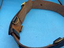 Load image into Gallery viewer, Original British Army Officer's Sam Browne Leather Belt - Approx 32" Waist - The Militaria Shop