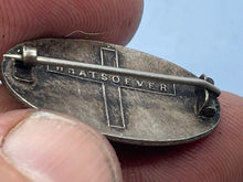 Load image into Gallery viewer, Vintage G A Initials on World Map Metal Badge - 'Whatsoever' on Reverse - The Militaria Shop